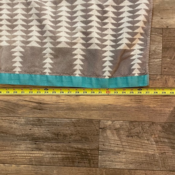 Pendleton Home Collection Beach Towel Southwestern Geometric Turquoise Cotton - Picture 7 of 8